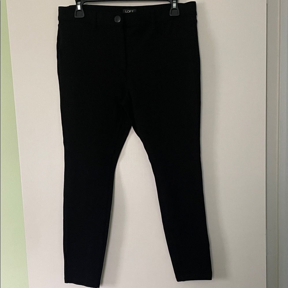 LOFT Petite Black Slim Cropped Pants